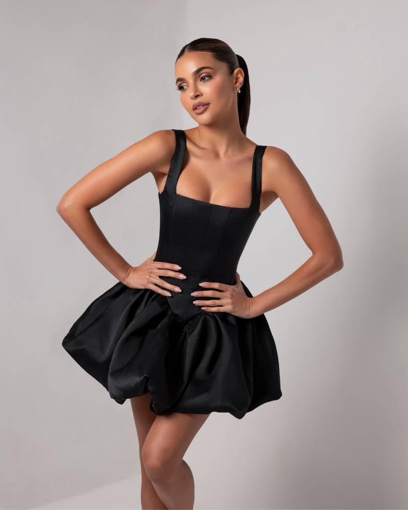 charlene mini dress Charlene embellished open-back mini dress